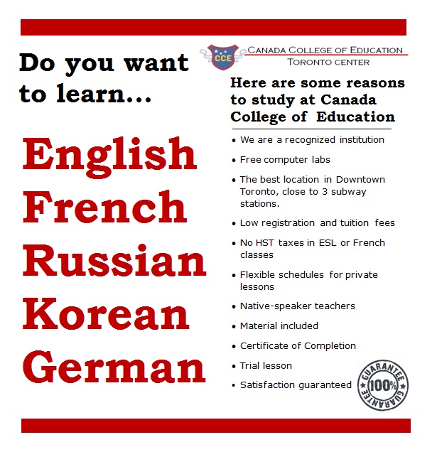 ... in Learning a New Language? | Canada College of Education, Toronto